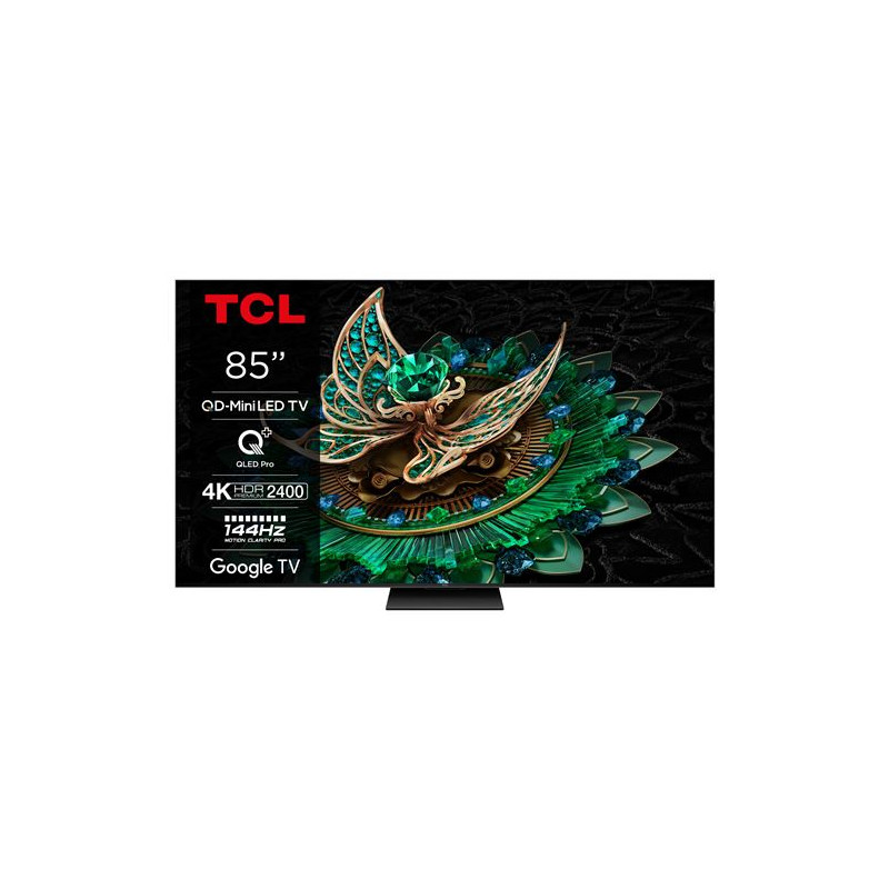 TV QD MiniLed TCL 85MQLED85 215 cm 4K UHD 2024 Aluminium brossé