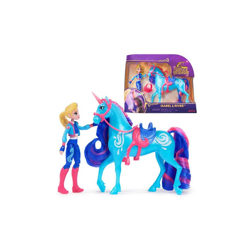 Coffret Poupée et Licorne Spin Master Unicorn Academy Modèle aléatoire