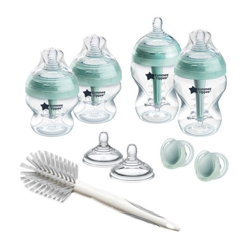 Coffret biberons - TOMMEE TIPPEE - Anti-colique Avancé - 4x biberons 150 ml / 260 ml - 2x tétines - Anti-colique - Nouveau-né