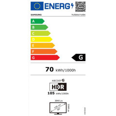 Samsung Crystal processor 4K, 50Hz,  Q-Symphony, Airslim, OTS lite, Multiview, SAMSUNG - TU50DU7105KXXC