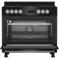 Cuisiniere - BEKO - GM15311DBNS - 90cm - 4 Gaz + 1 Double couronne - Multifonction - Nettoyage catalyse 3 côtés - 111L - Noir