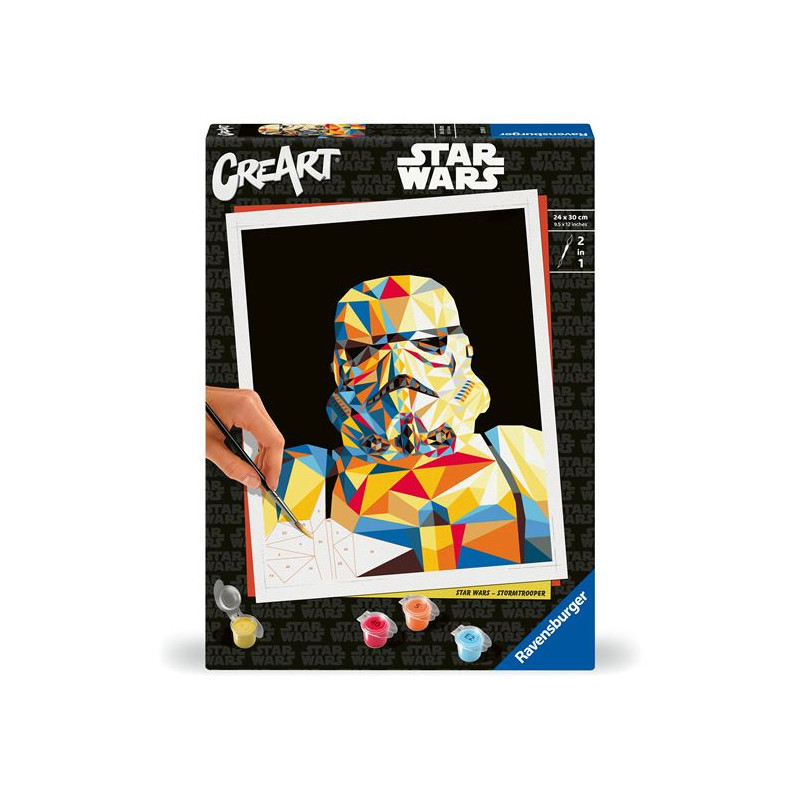 Peinture enfant Ravensburger CreArt® Star Wars Stormtrooper 24 x 30 cm