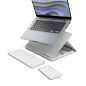 Kit de télétravail Clavier sans fil Azerty Logitech Casa Pop Up Desk Blanc + Support + Pavé tactile