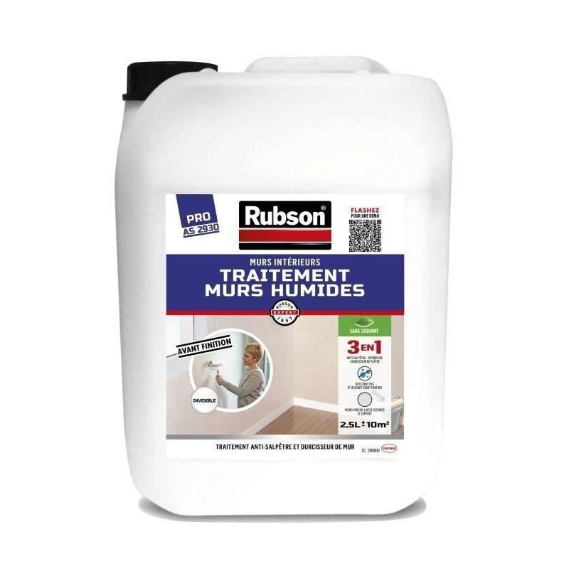 RUBSON Traitement murs Humides intérieurs incolore 2,5 L