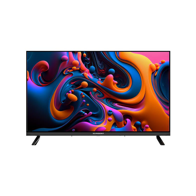 Schneider TV LED 32" HD noir Sans bord - 3xHDMI - 2xUSB - DVBT2/S2 Origine Chine SCHNEIDER - GMS32A3