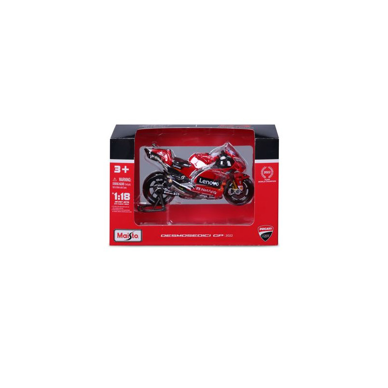 Véhicule Maisto 1 18 Moto GP Racing Ducati Lenovo 2022 63 Bagnaia