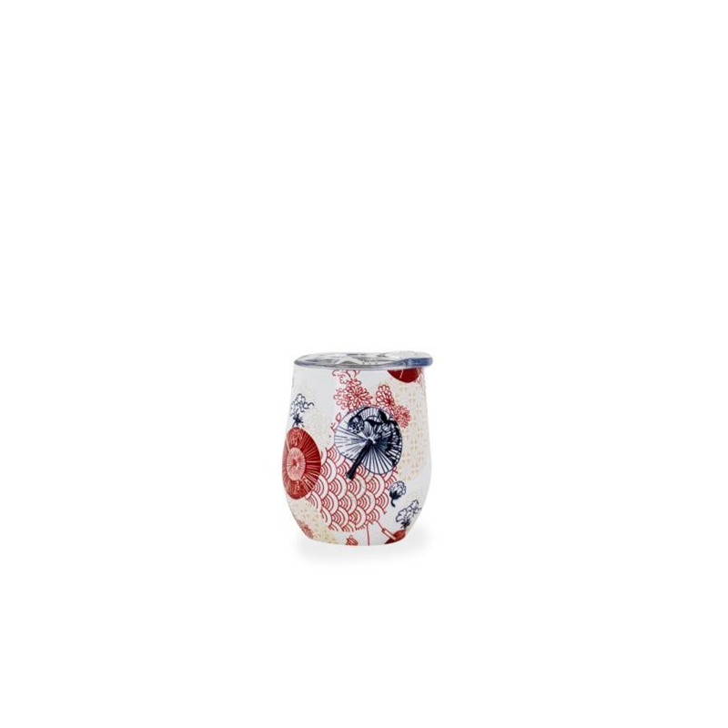 Mug isotherme Yoko Design Japan 250 ml Rouge et Blanc