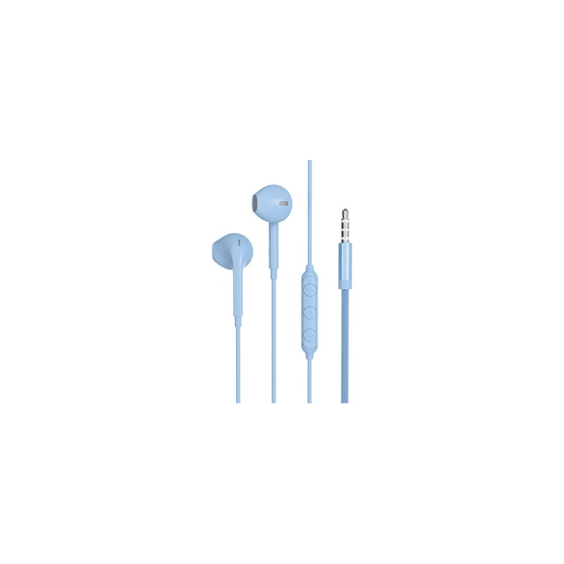 Ecouteurs Force Play Ecouteur Renforcé Jack 3.5mm Recycle Bleu