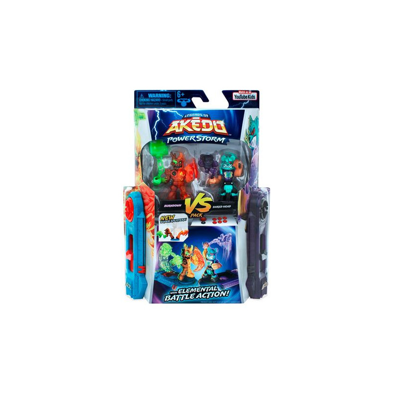 Figurines Akedo Pack Duo Powerstorm Modèle aléatoire