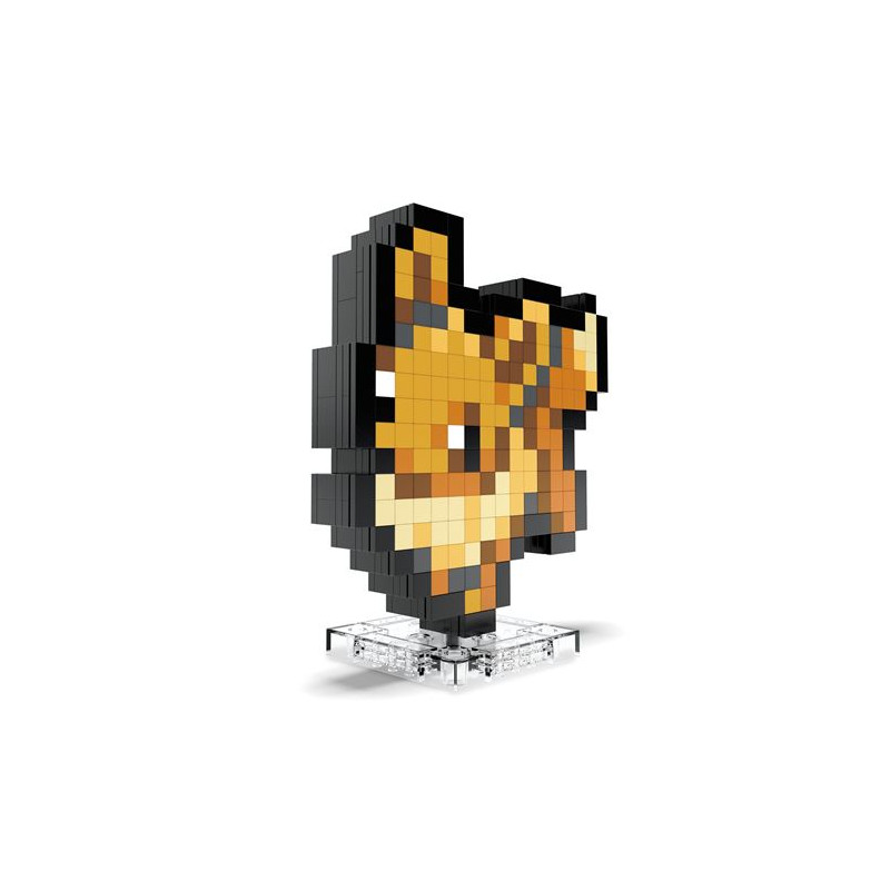 Jeu de brique et bloc Mega Evoli Pixel Art Pokémon