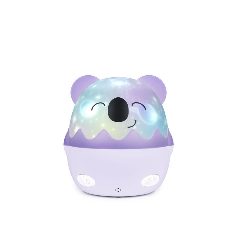 Veilleuse musicale sans fil BigBen avec projection Koala Coco Blanc et Violet