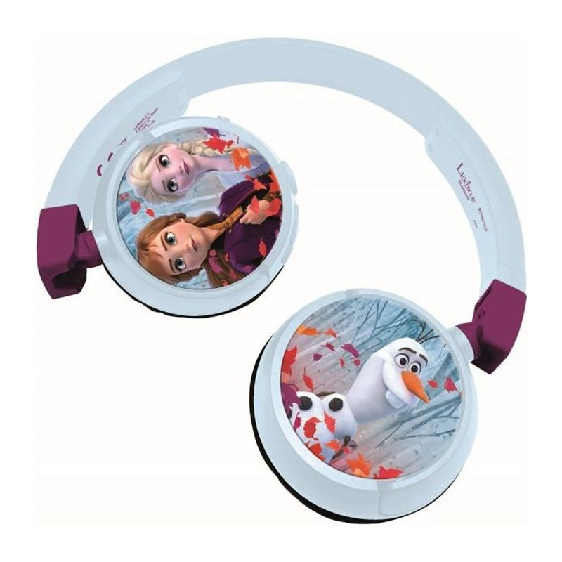 LA REINE DES NEIGES 2 Casque 2-en-1 Bluetooth et filaire confortable et pliable pour enfants avec limitation de son - LEXIBOOK