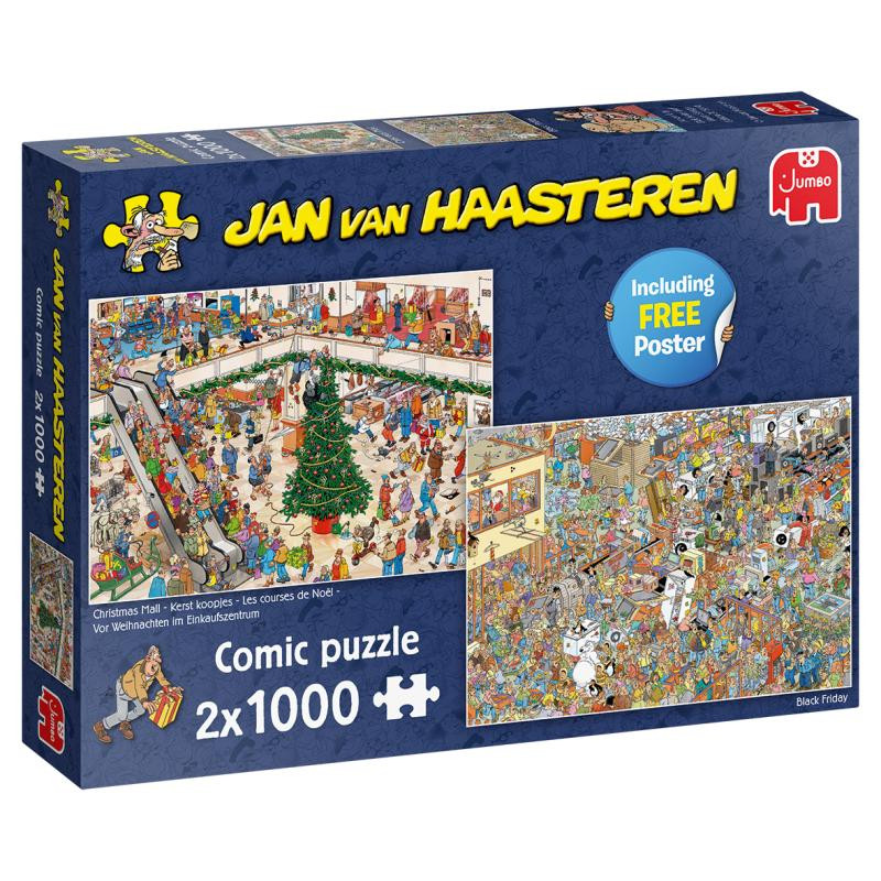 Jumbo Jan van Haasteren Weihnachtseinkäufe, 2 x 1000 Teile (20033)