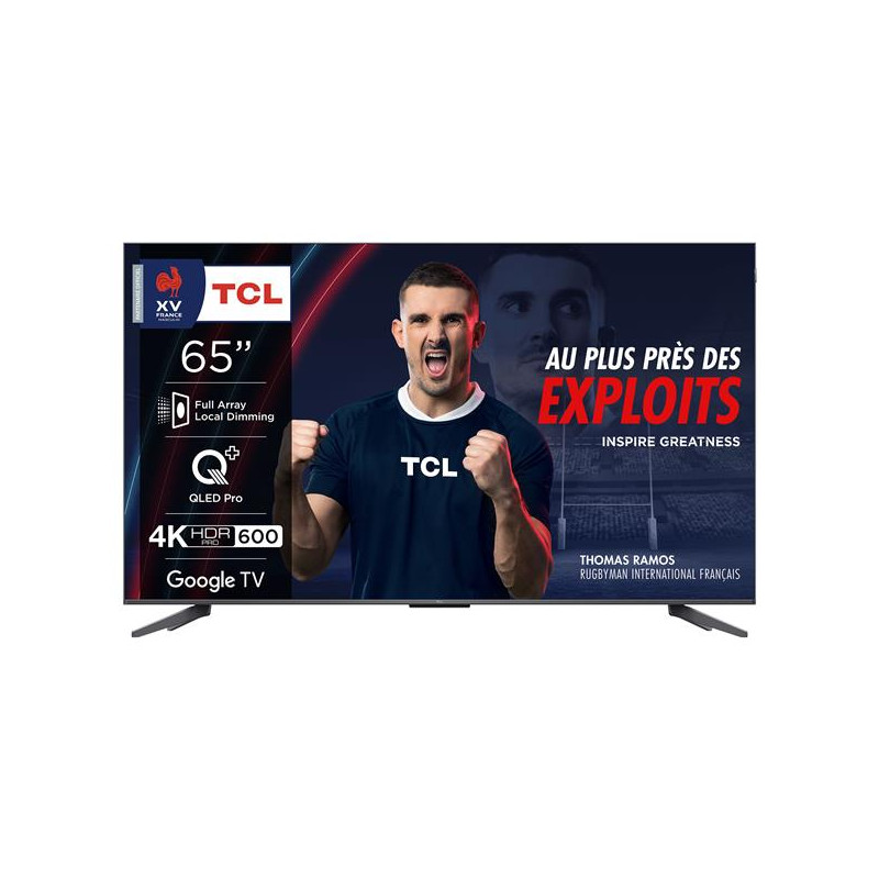 TCL QLED UHD FALD 104 / 3400PPI, Dolby Vision-Atmos, HDR10+, HDMI 2.1/eARC, TCL - 65C69BPRO