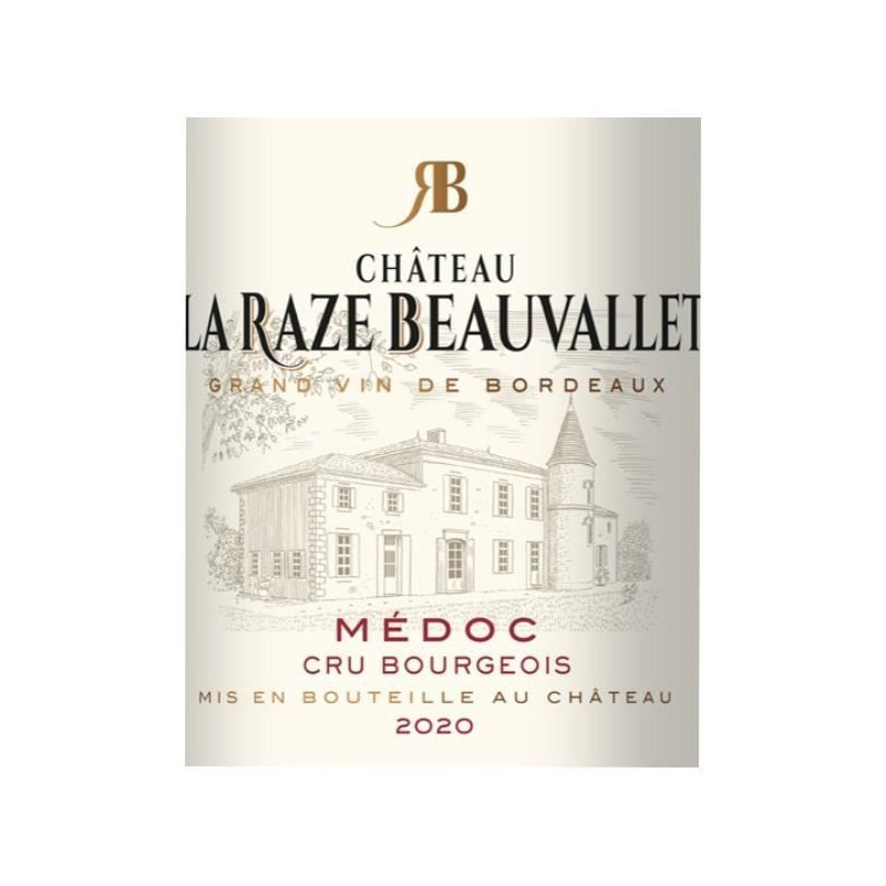 Château La Raze Beauvallet 2020 Médoc - Vin rouge de Bordeaux