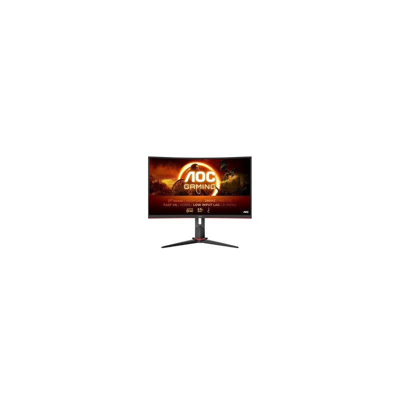 Ecran PC Aoc C27G2Z3 27" incurve FHD VA 280Hz 0,5ms HDR10 Ajustable en hauteur FreeSync Premium