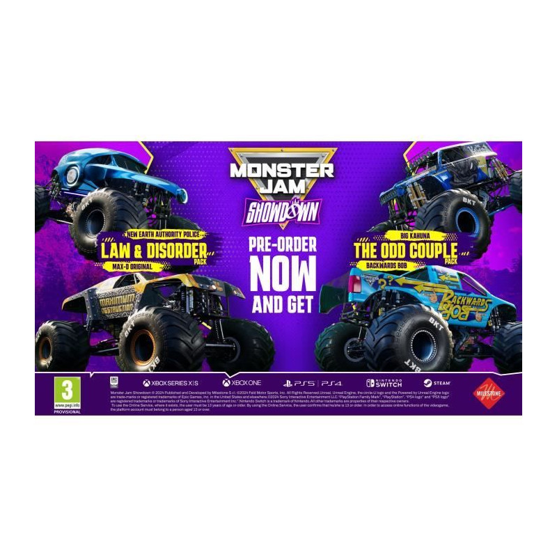 Monster Jam Showdown - Jeu PS4 - Day One Edition