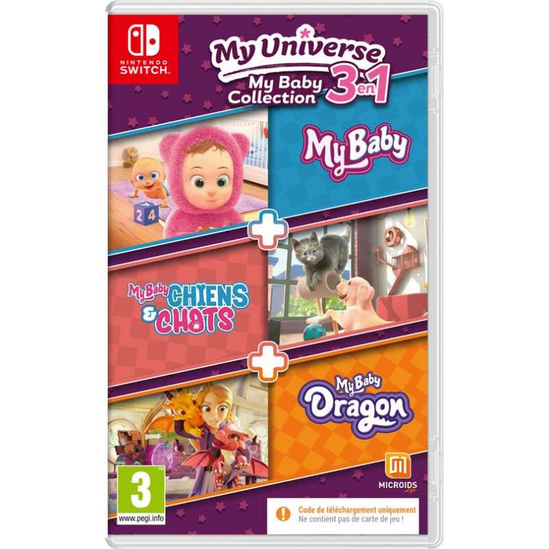 My Universe My Baby Collection 3 Jeux en 1 My Baby + My Baby Chiens & Chats + My Baby Dragon Code in a box Nintendo Switch