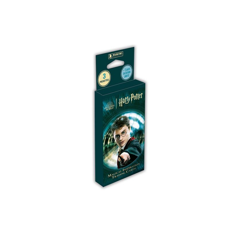 Cartes à collectionner Panini Harry Potter TC Blister 3 pochettes avec 1 carte édition limitée