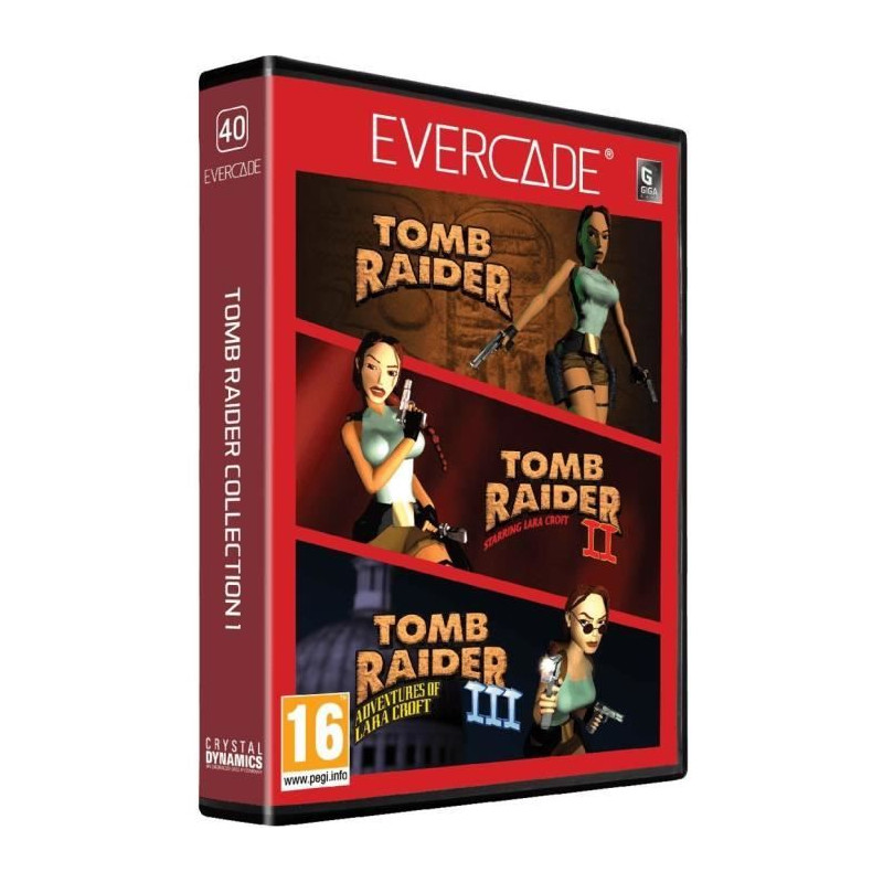 Tomb Raider Collection 1 - Cartouche Evercade n°40 - Retrogaming