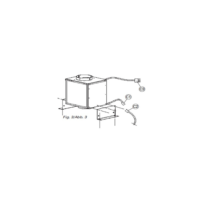 Hotte sans moteur moteur Falmec MOTDSC950 SOLUTION MOTEUR DEPORTE SOUS COMBLES 950