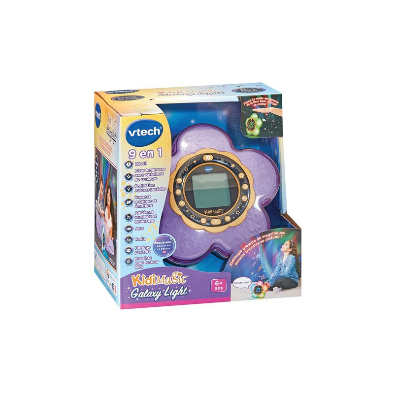 Radio réveil Vtech Kidimagic Galaxy Light Violet