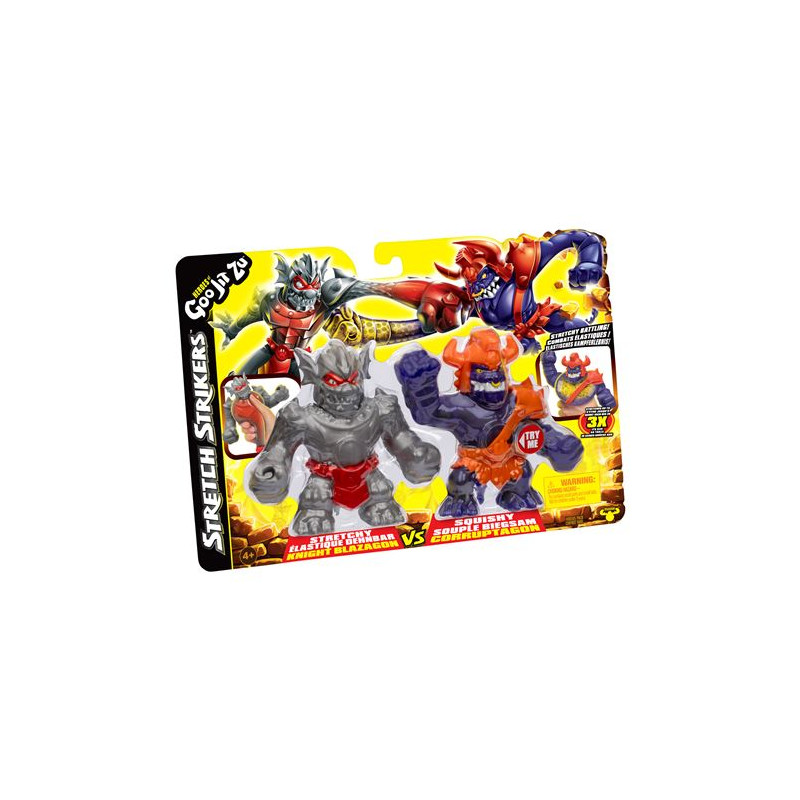 Duo de Figurines Goo Jit Zu Stretch Strikers Blazagon vs Corruptagon 11 cm