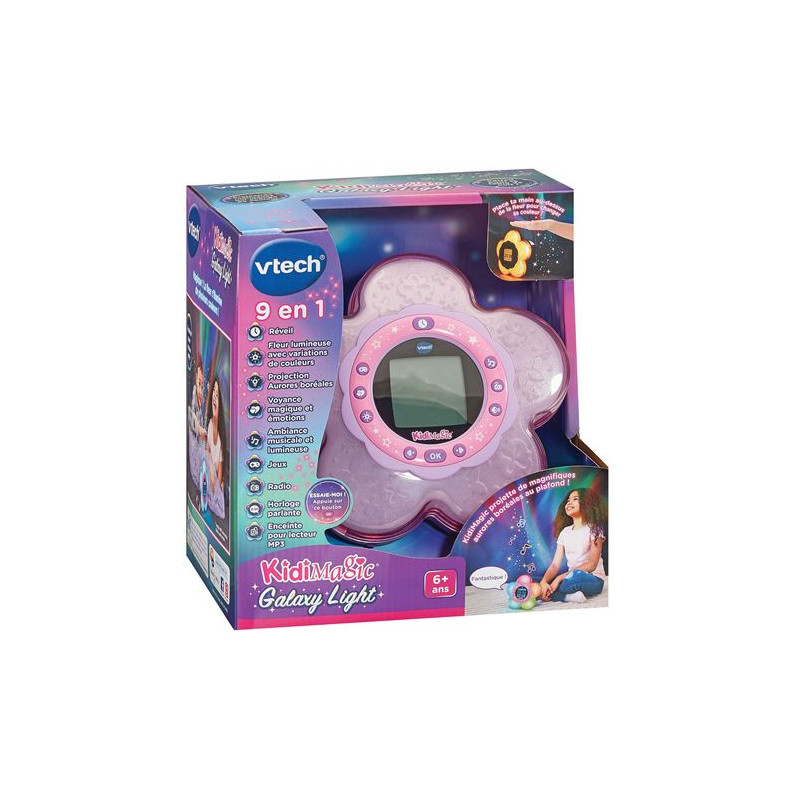 Radio réveil Vtech Kidimagic Galaxy Light Rose