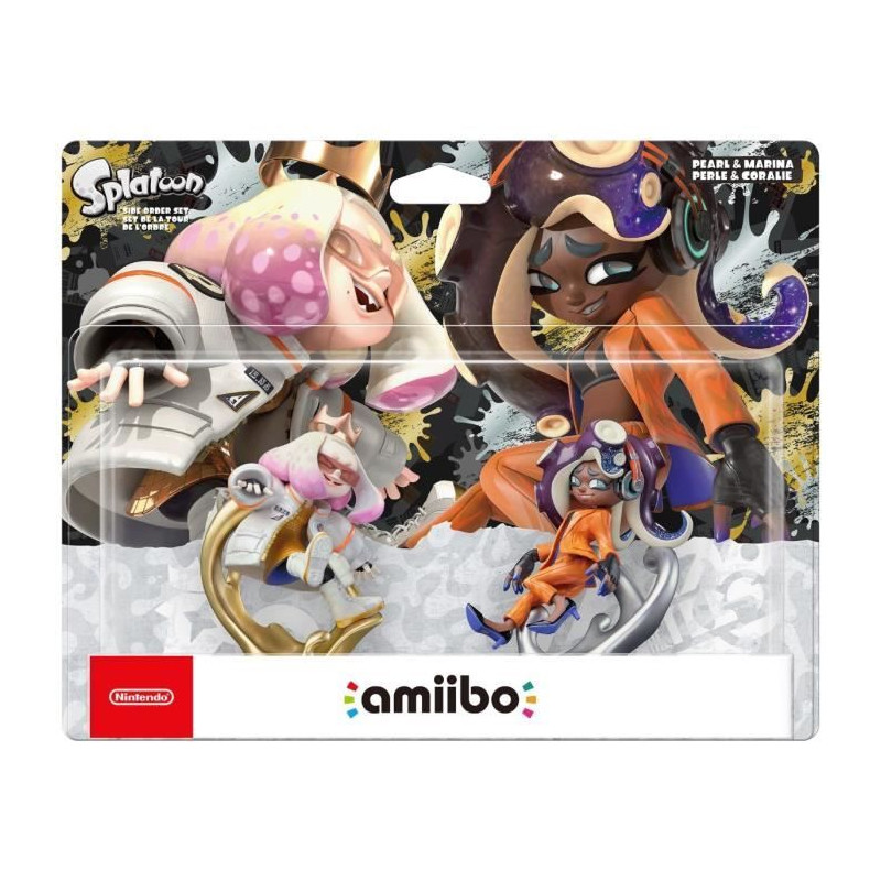 Figurine Amiibo - Perle & Coralie: Set de la Tour de l'Ordre • Collection Splatoon