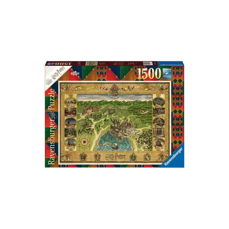 Puzzle 1500 pièces Ravensburger Harry Potter La carte de Poudlard