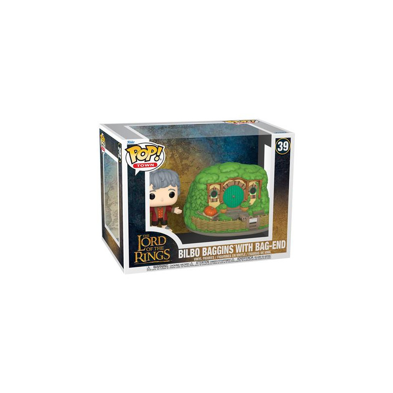 Figurines Funko Pop Town The Lord of The Rings Bilbo & Bag End