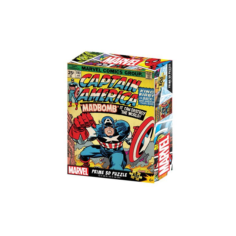 Puzzle 300 pièces Prime 3D The Captain America Vintage