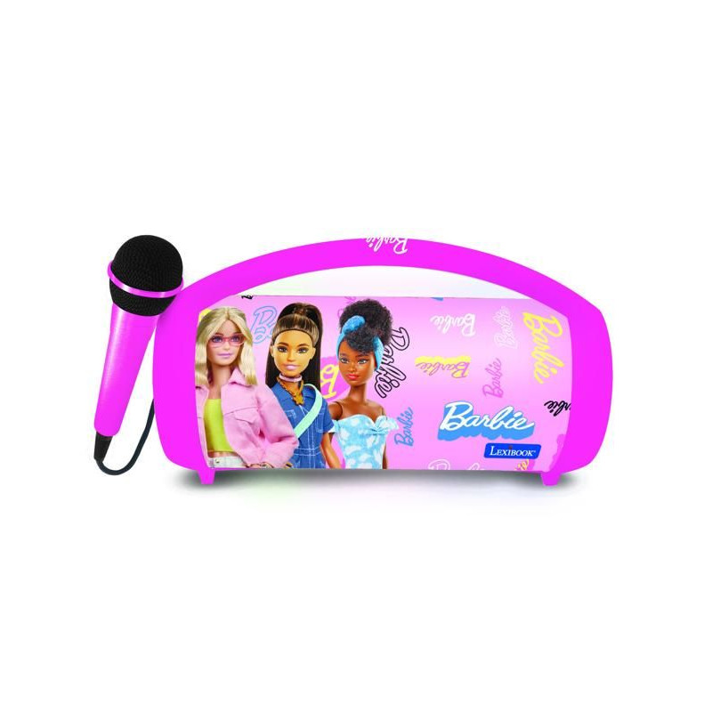 Enceinte Bluetooth Sans-Fil Lumineuse avec Micro Barbie