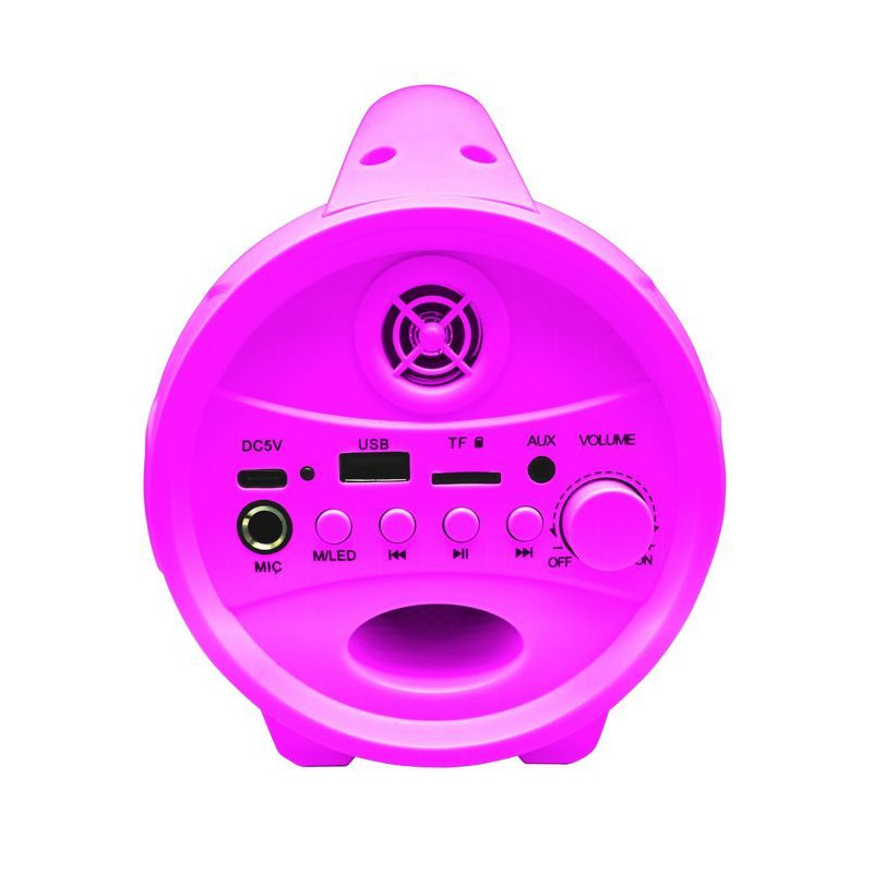 Enceinte Bluetooth Sans-Fil Lumineuse avec Micro Barbie