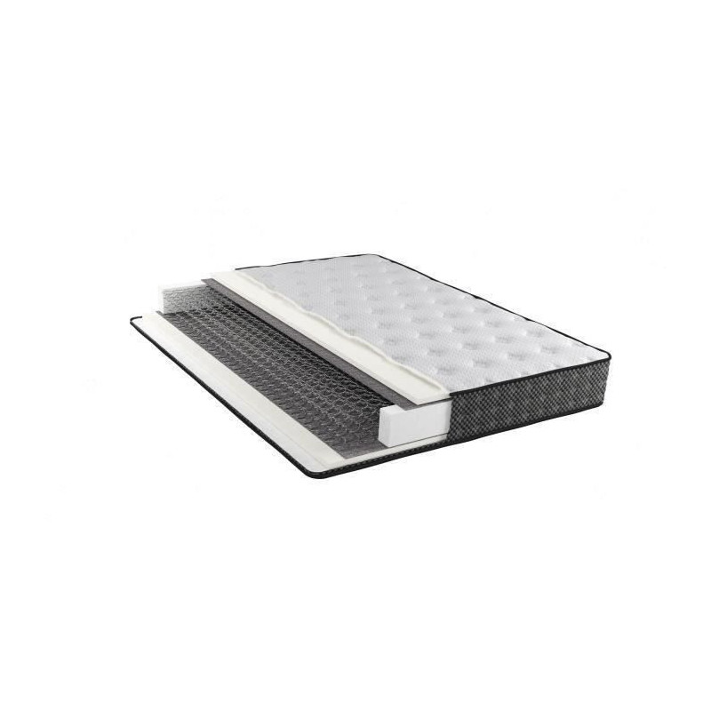 ARMONI - Matelas - 140 x 190 cm - Epaisseur 23 cm - Ressorts - Réversible