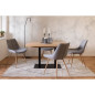 Table a manger extensible - ORLANDO - Chene artisan / noir - 6 a 10 personnes - 120-200 x 75 x 80 cm