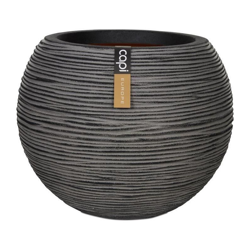 Vase boule - CAPI EUROPE - RIB NL - 40 x 32 cm - Anthracite