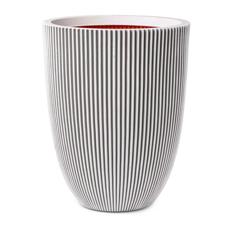 Capi Vase élégant Groove 34x46 cm ivoire 445498