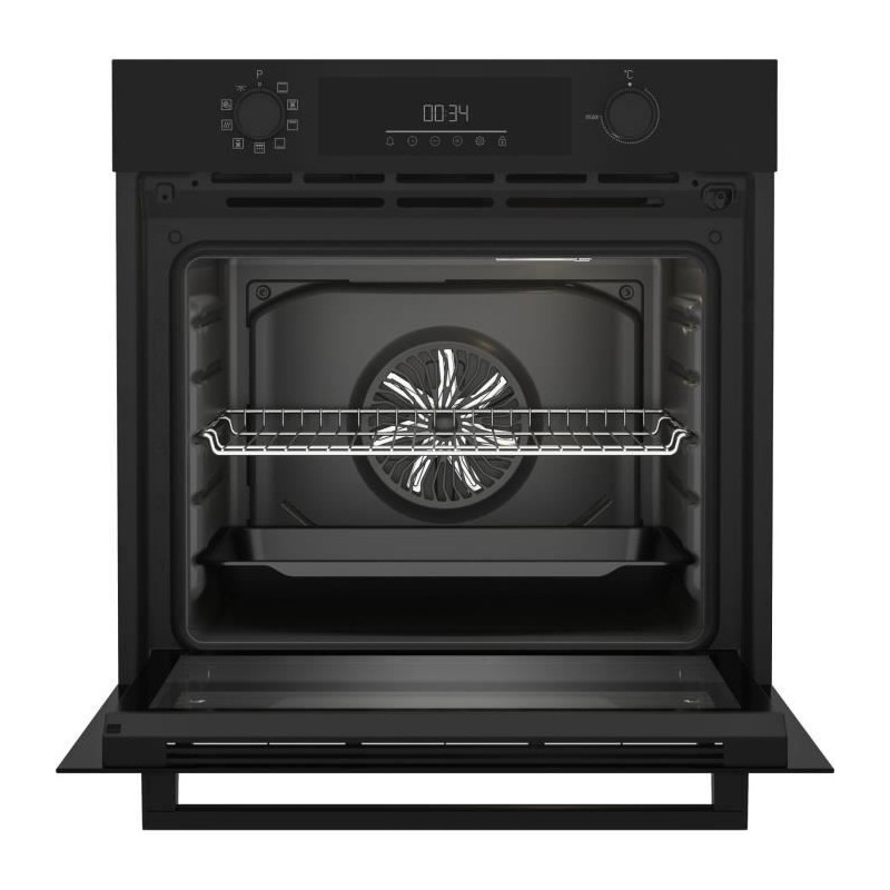 Four encastrable - Chaleur pulsée 3D - BEKO - BBIE11300BMP - Noir - 66 L - Porte froide GIFAM - 59,4x56,7x59,5 cm