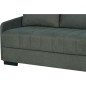 Canapé convertible 3 places - BETTA - Tissu vert foncé - Couchage 145 x 190 cm - Coffre de rangement - 200 x 95 x 91 cm