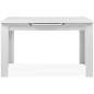 Table extensible - BIRMINGHAM - 80A - Ouverture synchonisée automatique - Décor blanc - 6 / 8 personnes - 125-165 x 75 x 80 cm