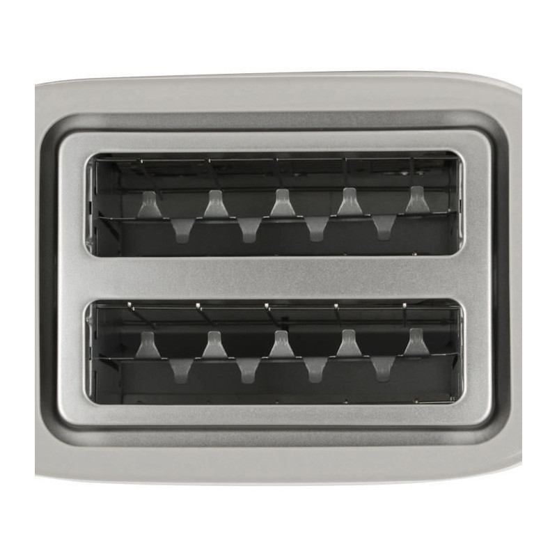 Grille-pain - BRANDT - T02T1050W - 2 fentes - 7 niveaux de puissance - Tiroir ramasse-miettes - Blanc