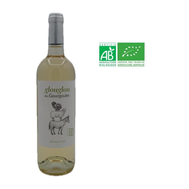 Château des Caraguilhes Cuvée Glouglou 2023 Pays d'Oc - Vin blanc de Languedoc-Roussillon - Bio