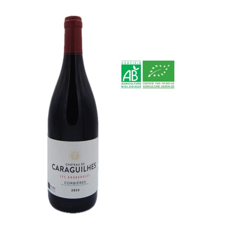 Château des Caraguilhes 2023 Cuvée Les Gourgoules Corbieres - Vin rouge de Languedoc-Roussillon - Bio