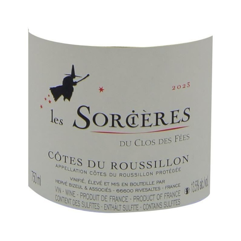 Domain du Clos des Fées Cuvée Les Sorcieres 2023 Côtes du Roussillon - Vin rouge de Languedoc-Roussillon