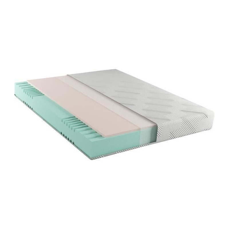 DUO MEMORY - Matelas 140 x 190 - Epaisseur 25 cm - Mousse a mémoire de forme