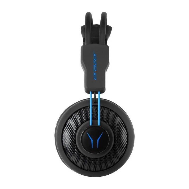 Casque gamer - Filaire - ERAZER - MD 88640 Gaming Headset - PC ou console - Noir / Bleu