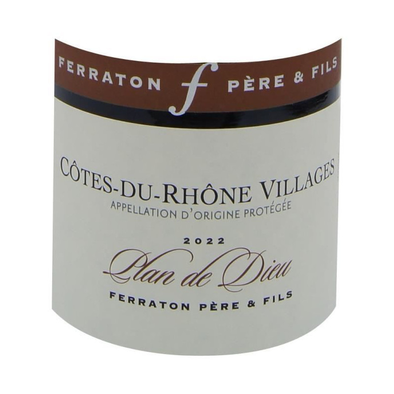 Domaine Ferraton 2022 Côtes du Rhône Villages Plan de Dieu - Vin rouge de la Vallée du Rhône