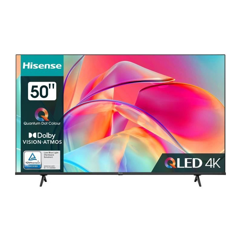 TV QLED - HISENSE - 50E77KQ - 50 (127 cm) - 4K UHD 3840x2160 - Dolby Vision - Smart TV - 3xHDMI - WiFi