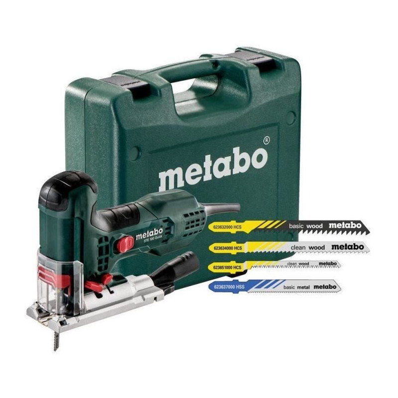 Scie sauteuse METABO STE 100 Quick - 20 lames - Vert - 710W - Bois